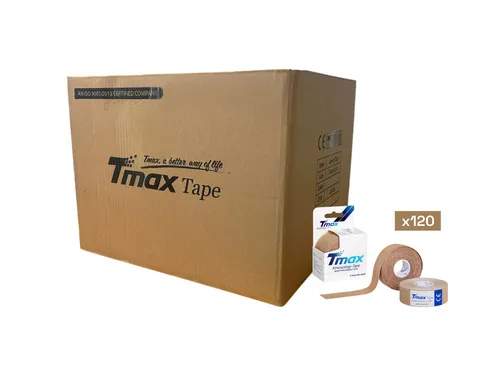 Tmax Kinesio Tape Ağrı Bandı 2,5 Cm x 5 Metre Ten Rengi Cilt Rengi – 2 Adet - 120'li Paket