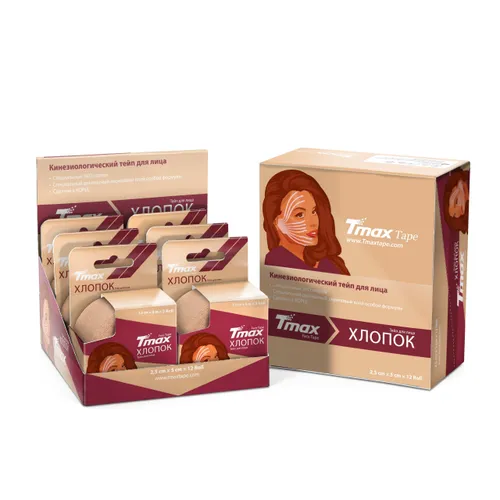 Tmax Tape Beauty Yüz Bölgesi 2,5 cm X 5 Metre - 2 Adet - 6 Lı Kutu