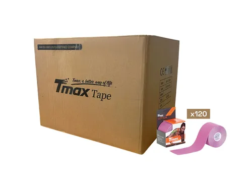 Tmax Kinesio Tape Ağrı Bandı 5 Cm x 5 Metre Mor Renk - 120'li Paket