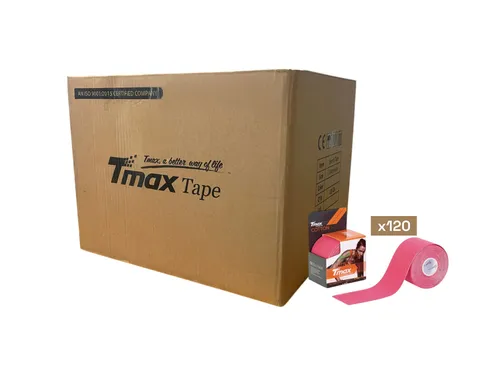 Tmax Kinesio Tape Ağrı Bandı 5 Cm x 5 Metre Pembe Renk - 120'li Paket