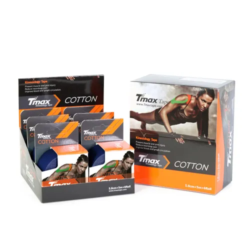 Tmax Kinesio Tape Ağrı Bandı 5 Cm x 5 Metre Lacivert Renk 6 Lı Kutu