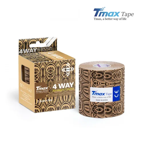 Tmax Biomechanic Tape with Tattoo 4 Way Strech Dövmeli 7.5 Cm X 5 Metre