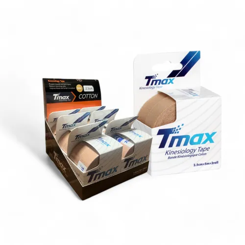 Tmax Kinesio Tape Ağrı Bandı 2,5 Cm x 5 Metre Ten Rengi Cilt Rengi – 2 Adet - 6 Lı Kutu