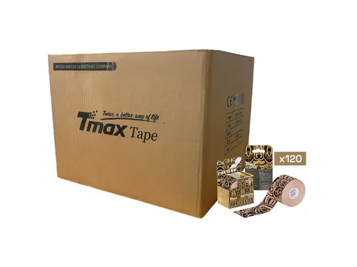 Tmax Biomechanic Tape with Tattoo 4 Way Strech Dövmeli 5 Cm X 5 Metre - 120'li Paket