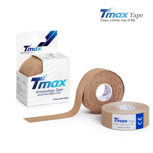 Tmax Kinesio Tape Ağrı Bandı 2,5 Cm x 5 Metre Ten Rengi Cilt Rengi - 2 Adet